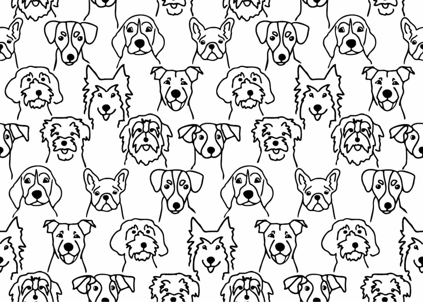 Papier peint chiens