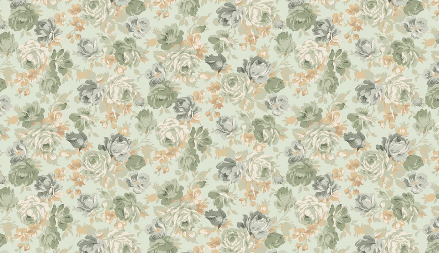 Papier peint floral vintage