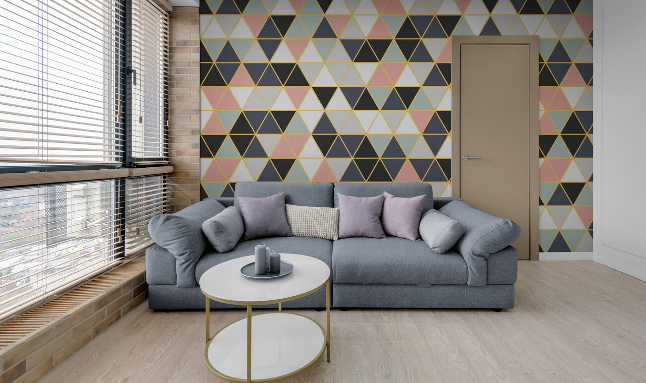Papier peint 3D triangle