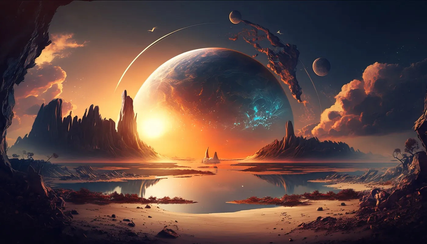 Papier peint planète paysage étranger