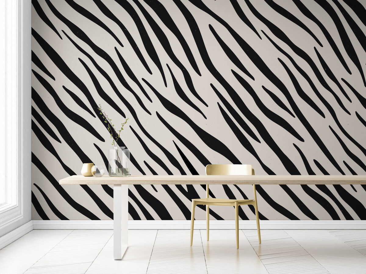 Papier peint motif zébre