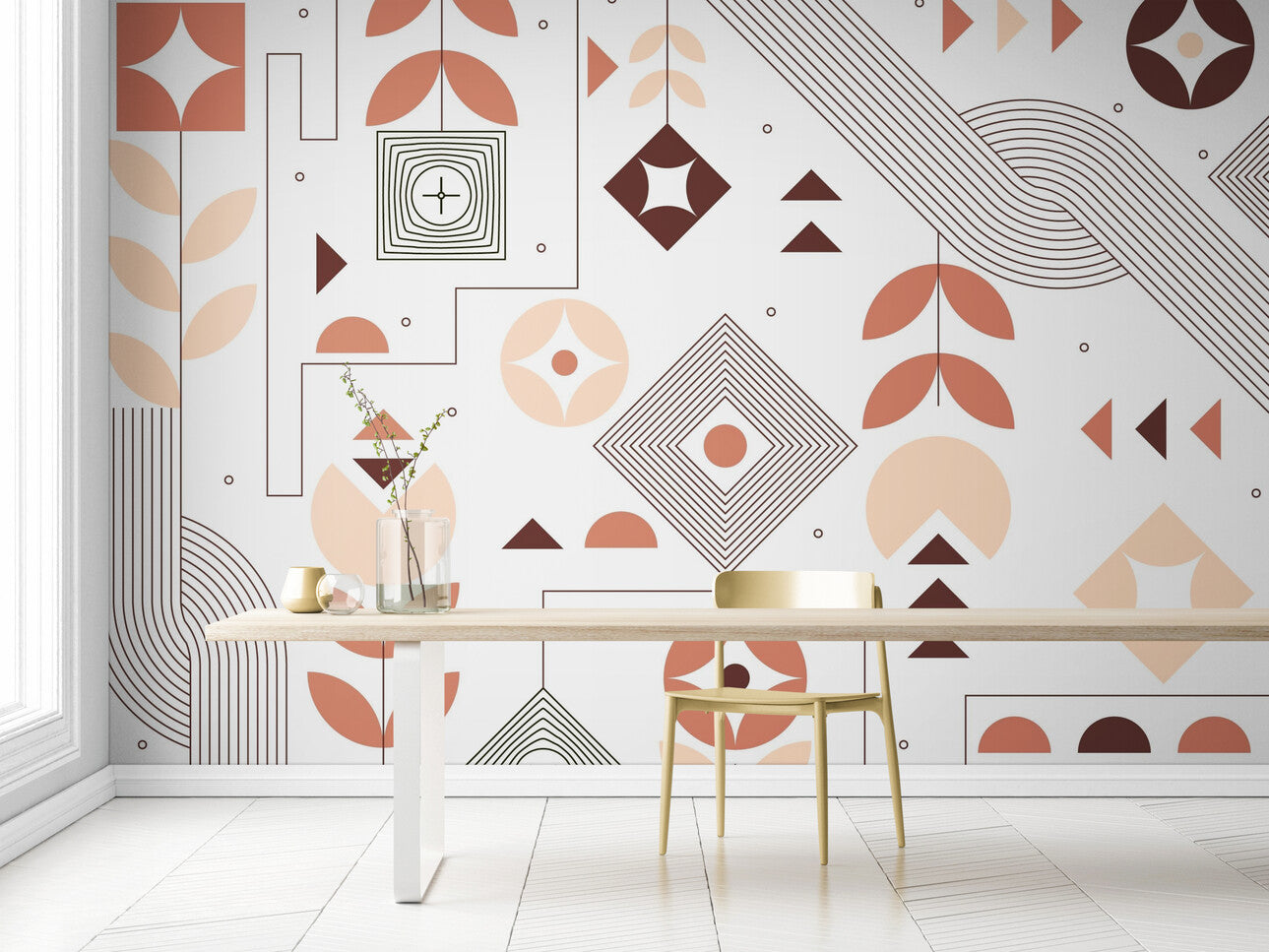 Papier peint scandinave géométrique – Le monde du papier peint
