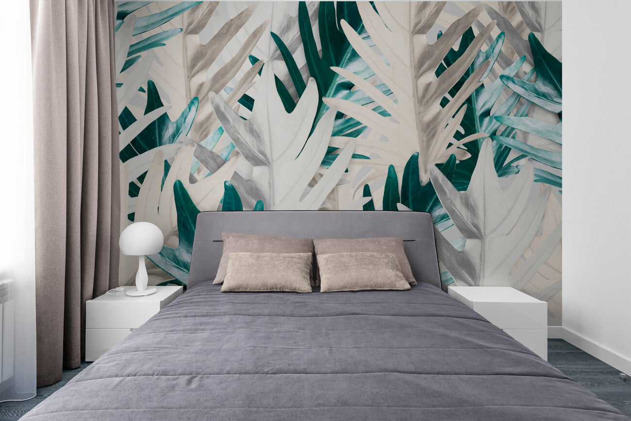 Papier peint feuillage moderne
