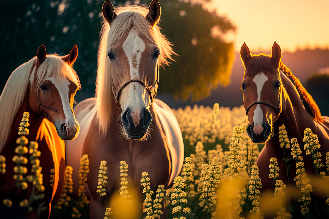Papier peint chevaux