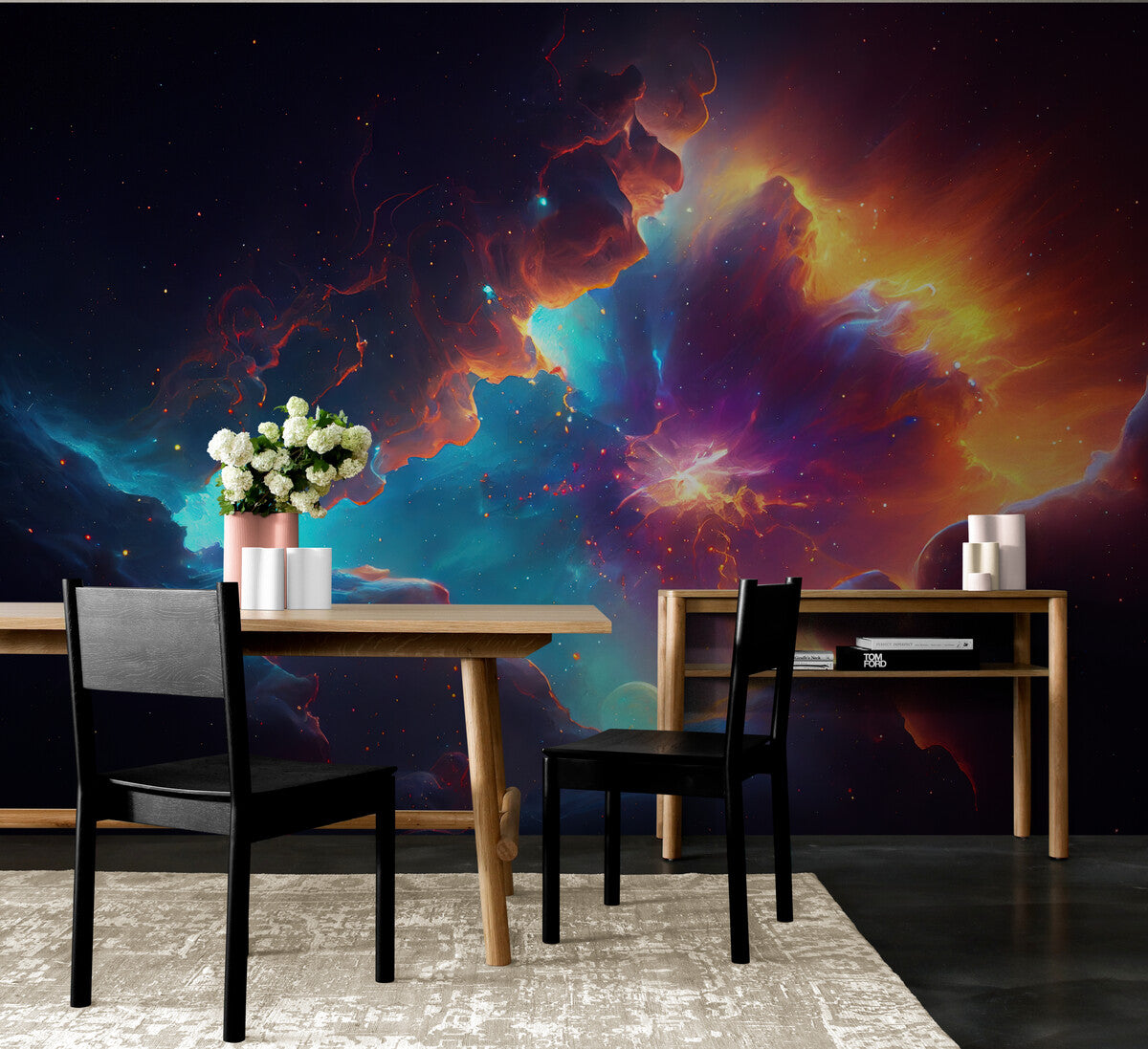 Papier peint galaxie