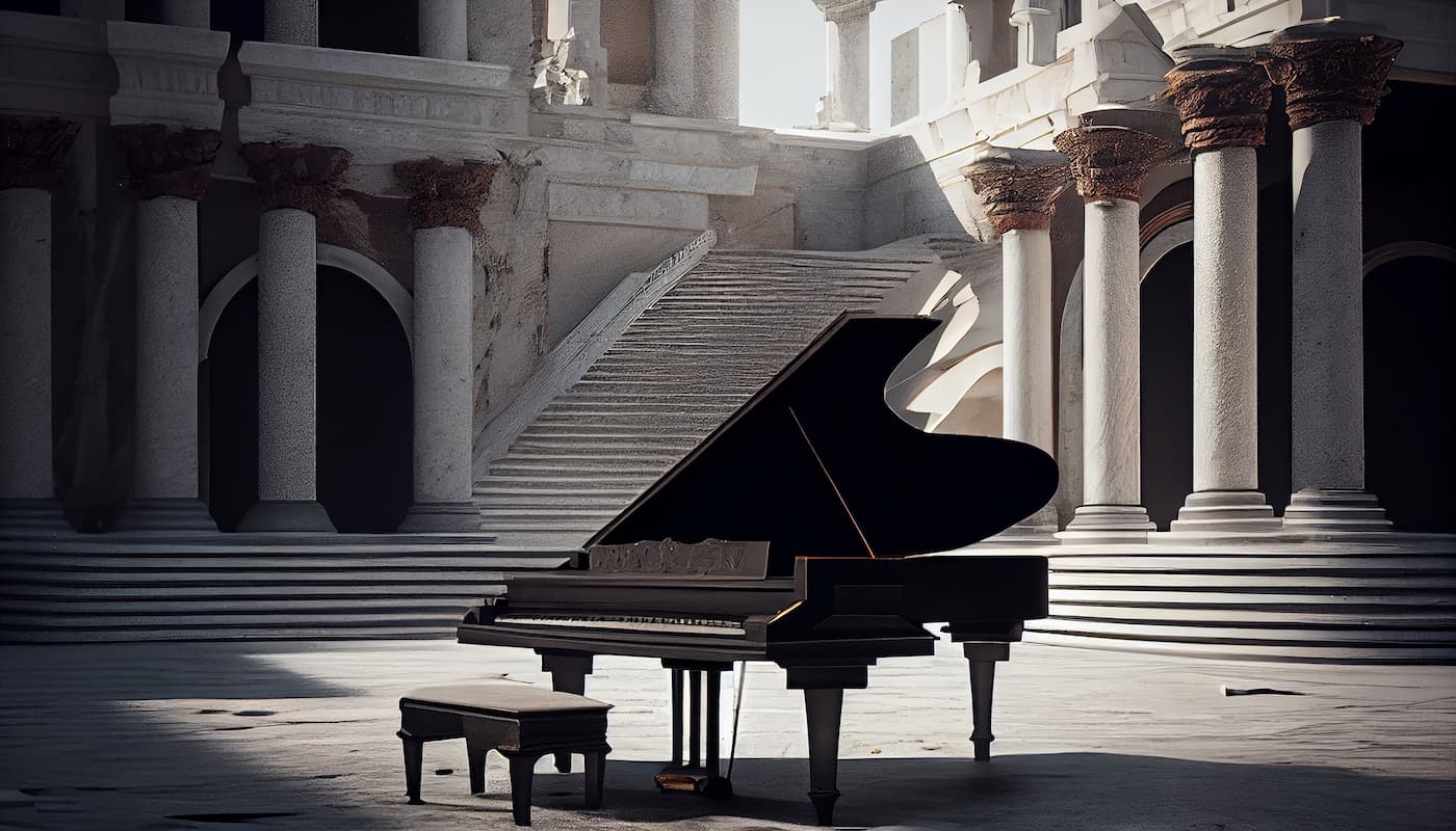 Papier peint piano