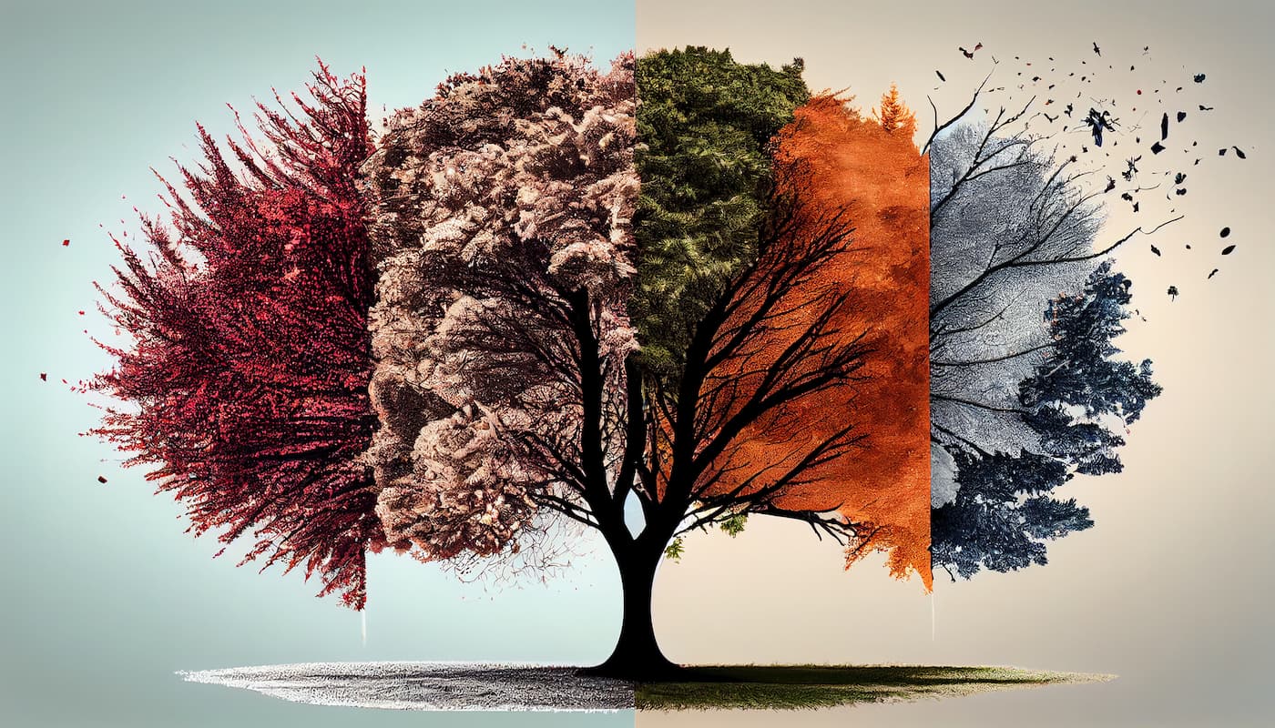 Papier peint arbre abstrait