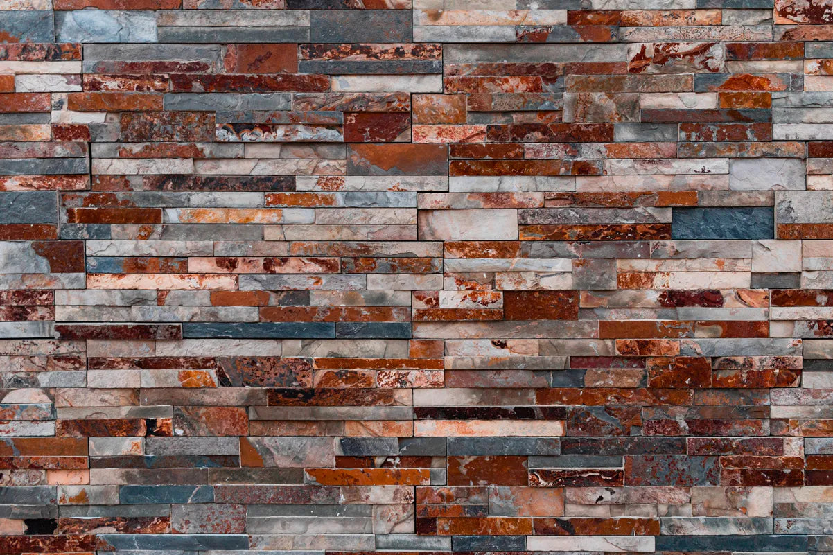 Papier peint mur de pierres colorées