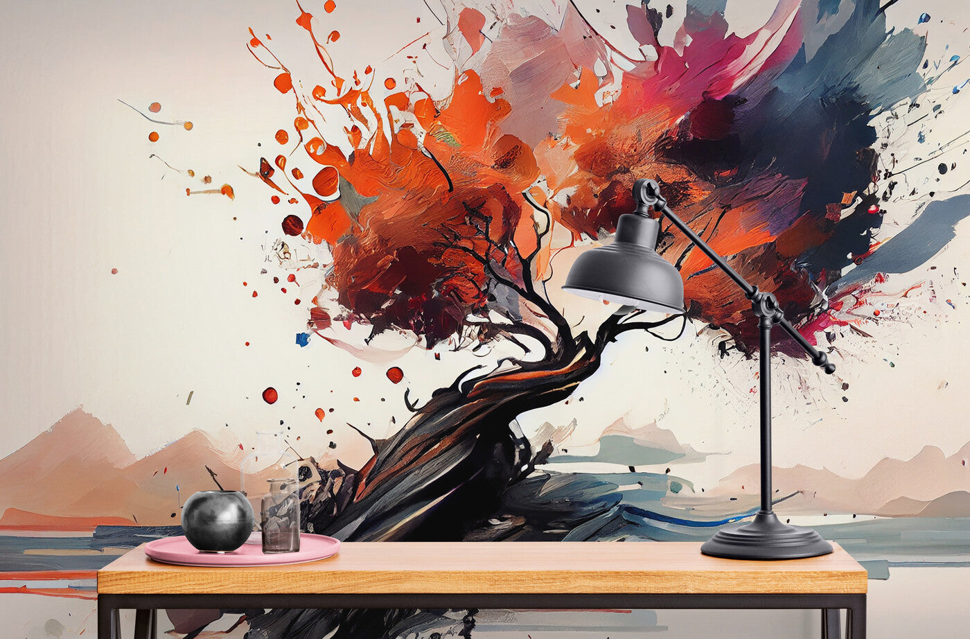 Papier peint arbre design