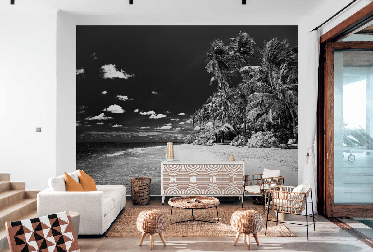 Papier peint paysage tropical sombre
