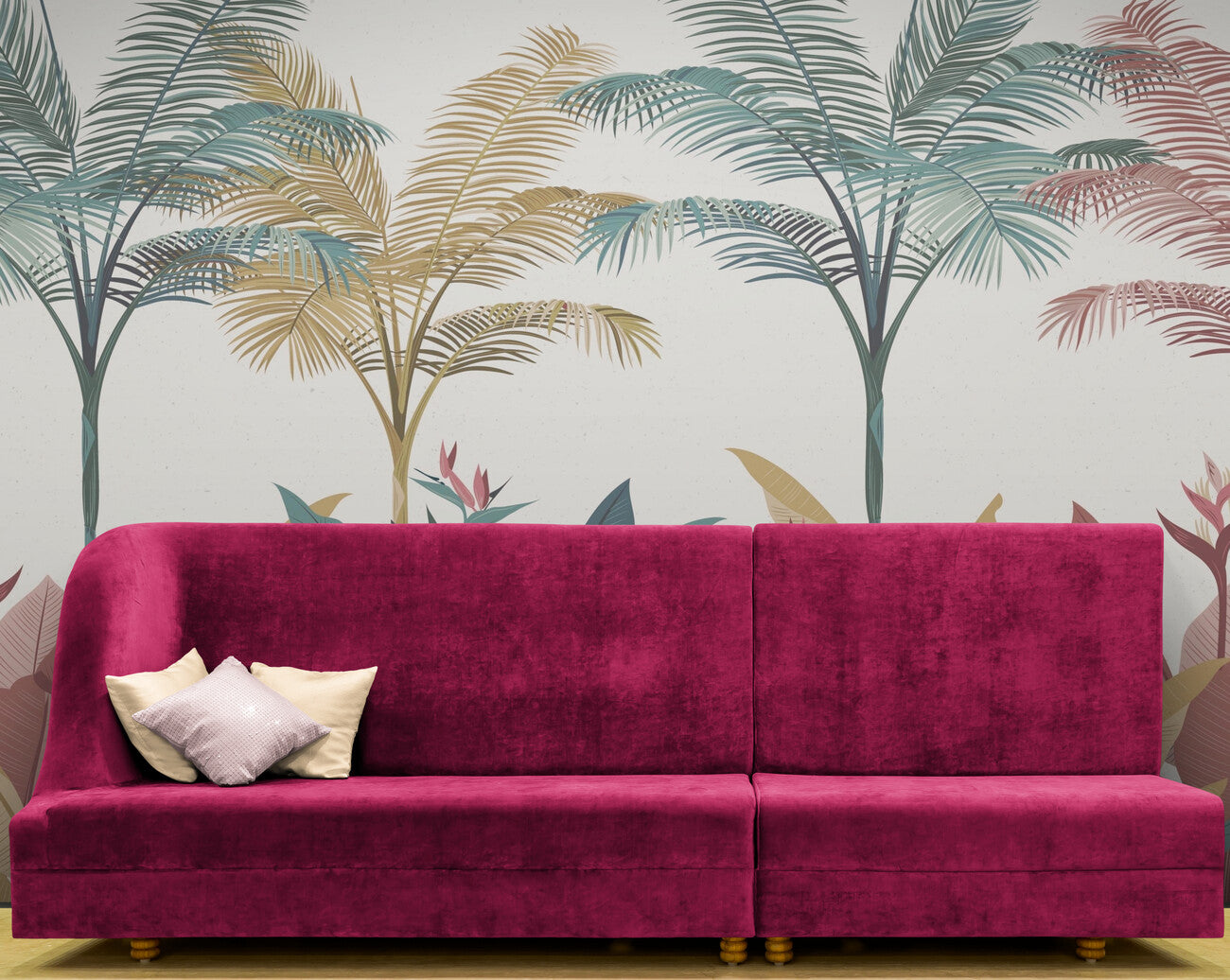 Papier peint arbres tropicaux