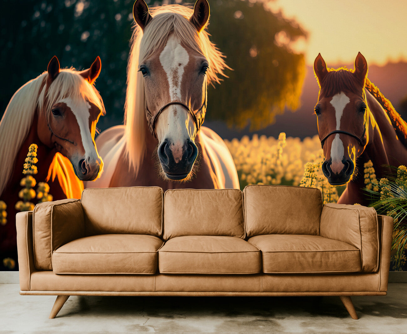 Papier peint chevaux