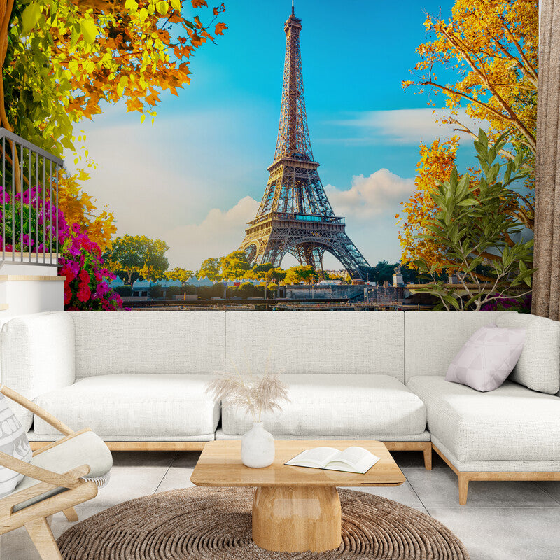 Papier peint panoramique paris tour eiffel