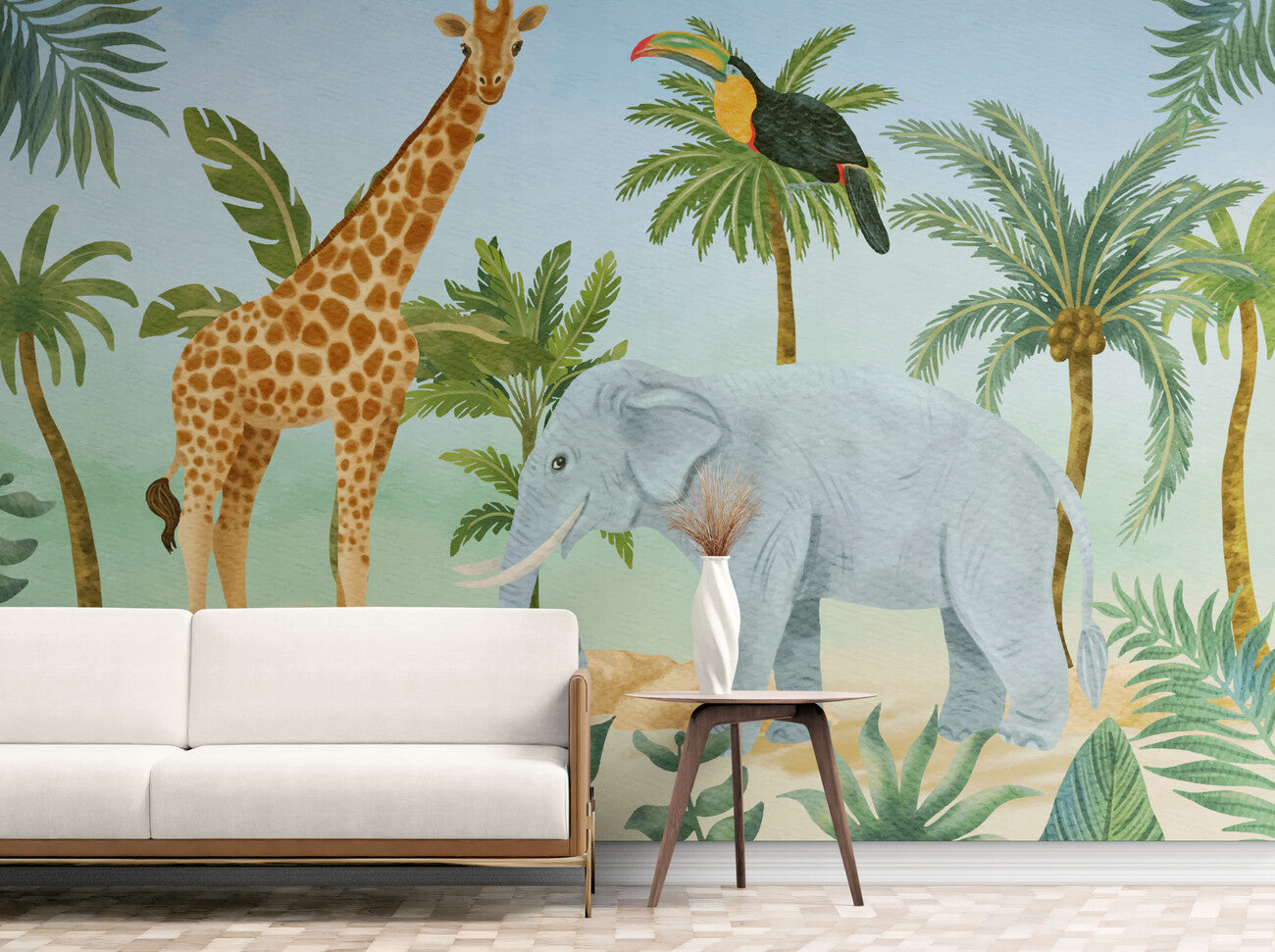 Papier peint animaux de la jungle