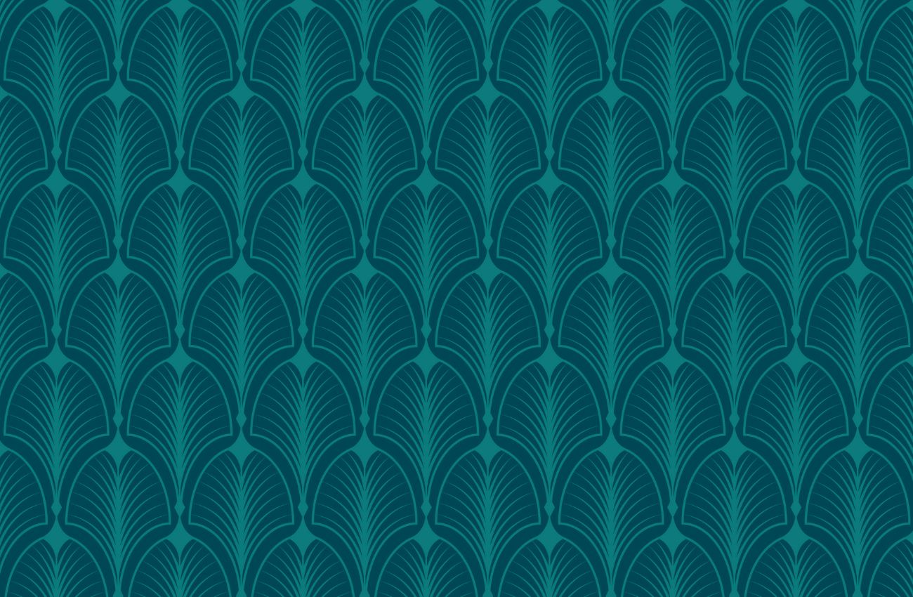 Papier peint bleu canard salon
