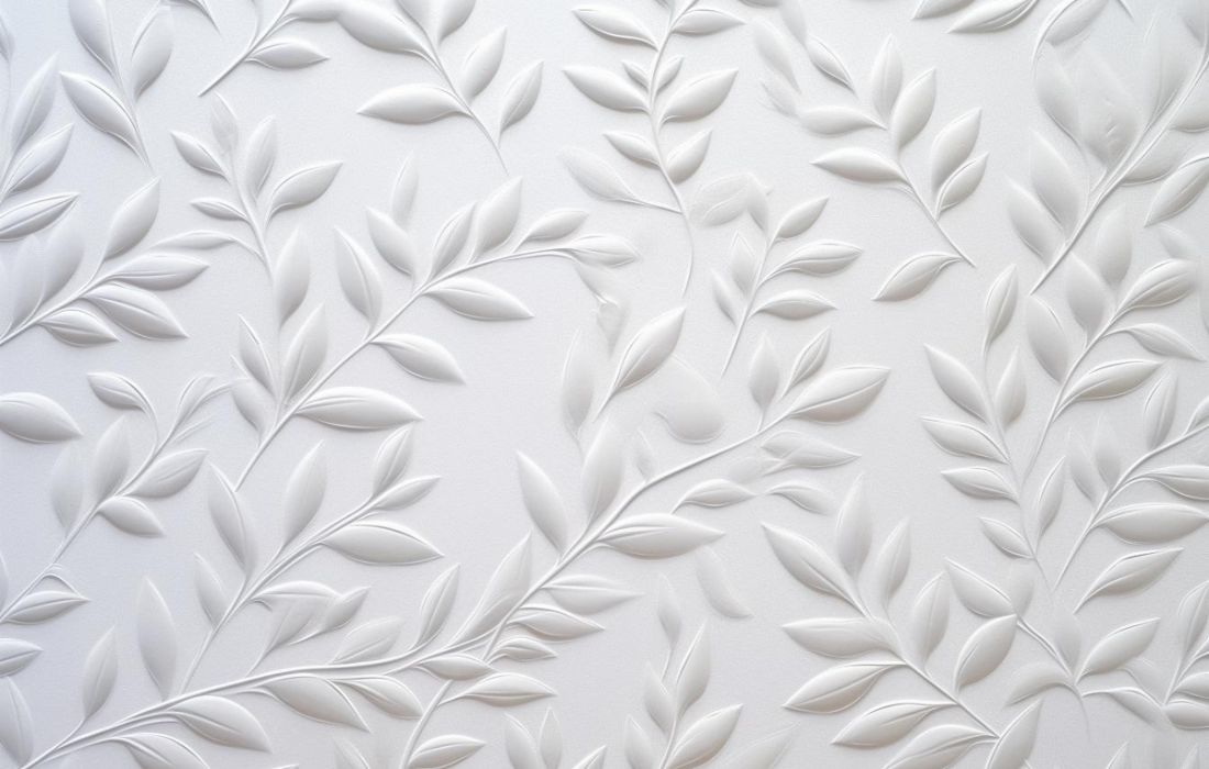 Papier peint couloir blanc tapisserie murale