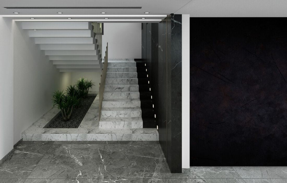 Papier peint couloir sombre photo mur