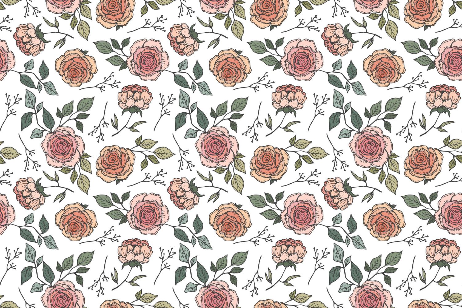 Papier peint fleuri salle de bain