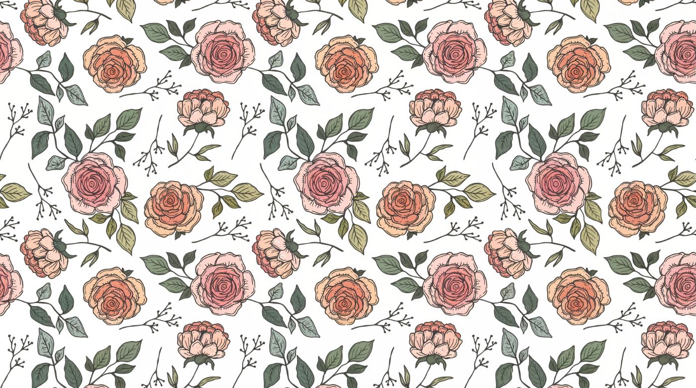 papier peint floral