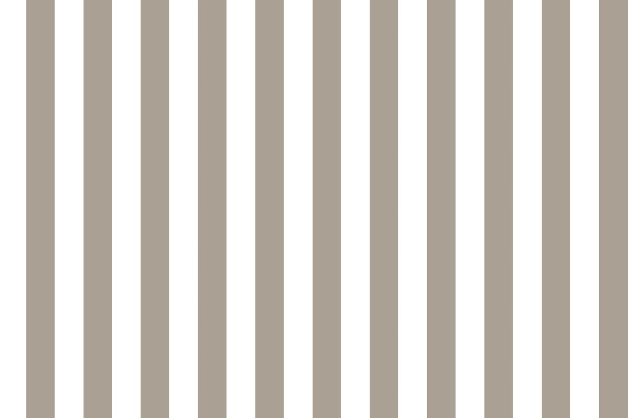 Papier peint a rayure taupe et blanc