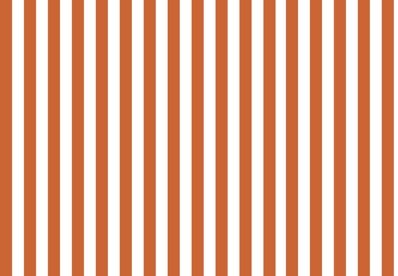 Papier peint rayures terracotta