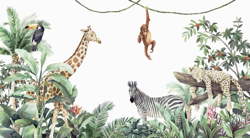 Papier peint animaux savane