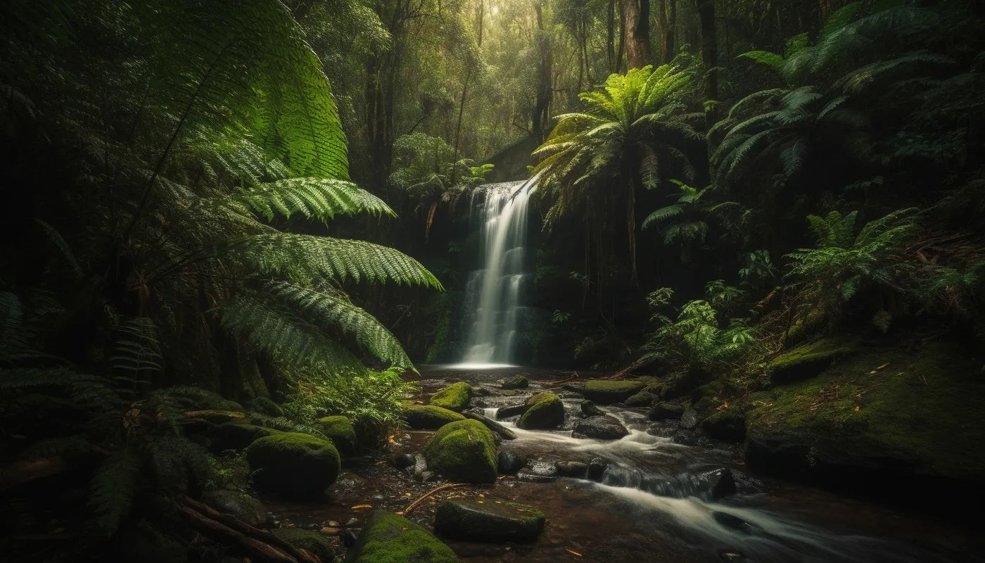 Papier peint paysage forêt tropicale
