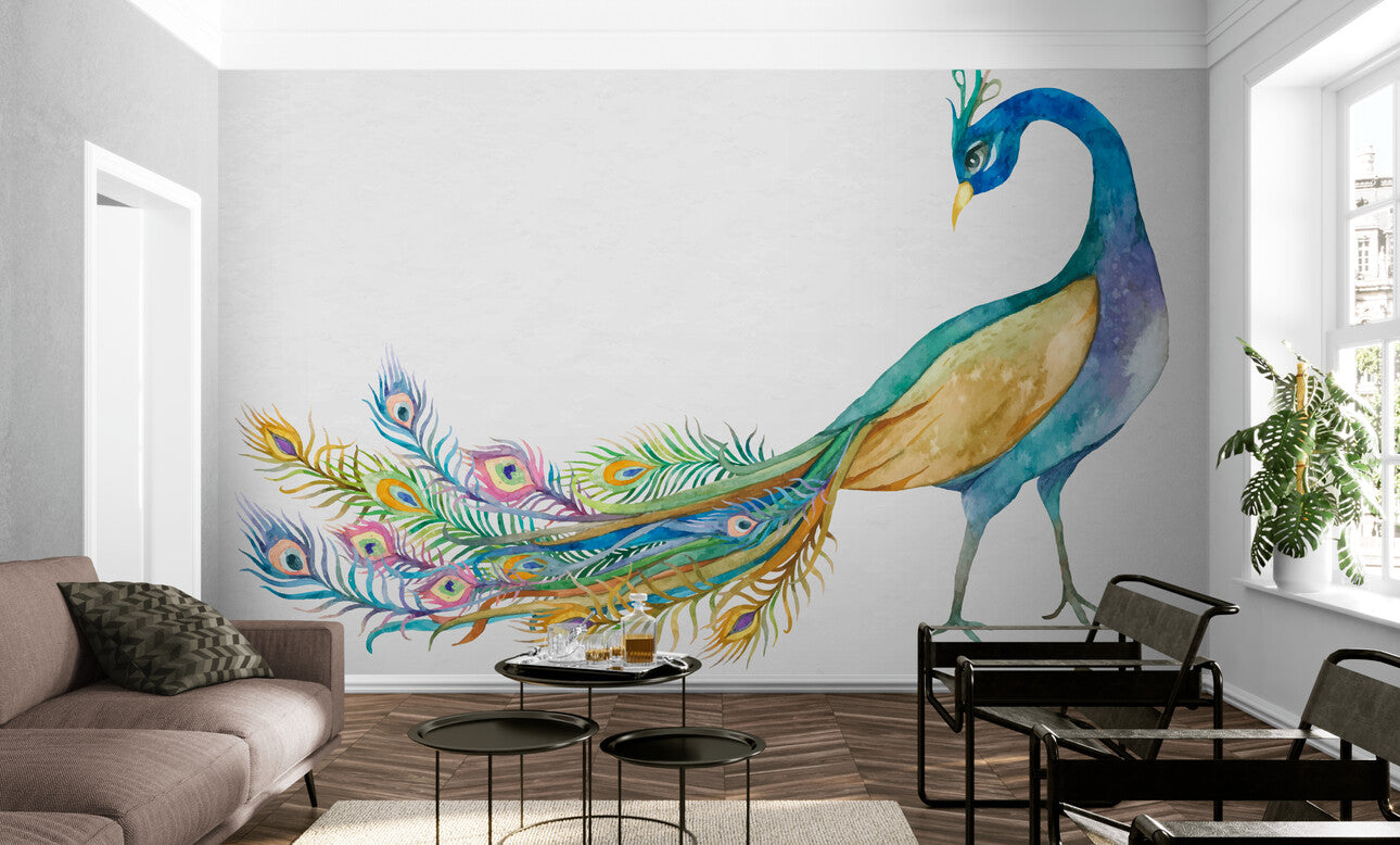 Papier peint paon design