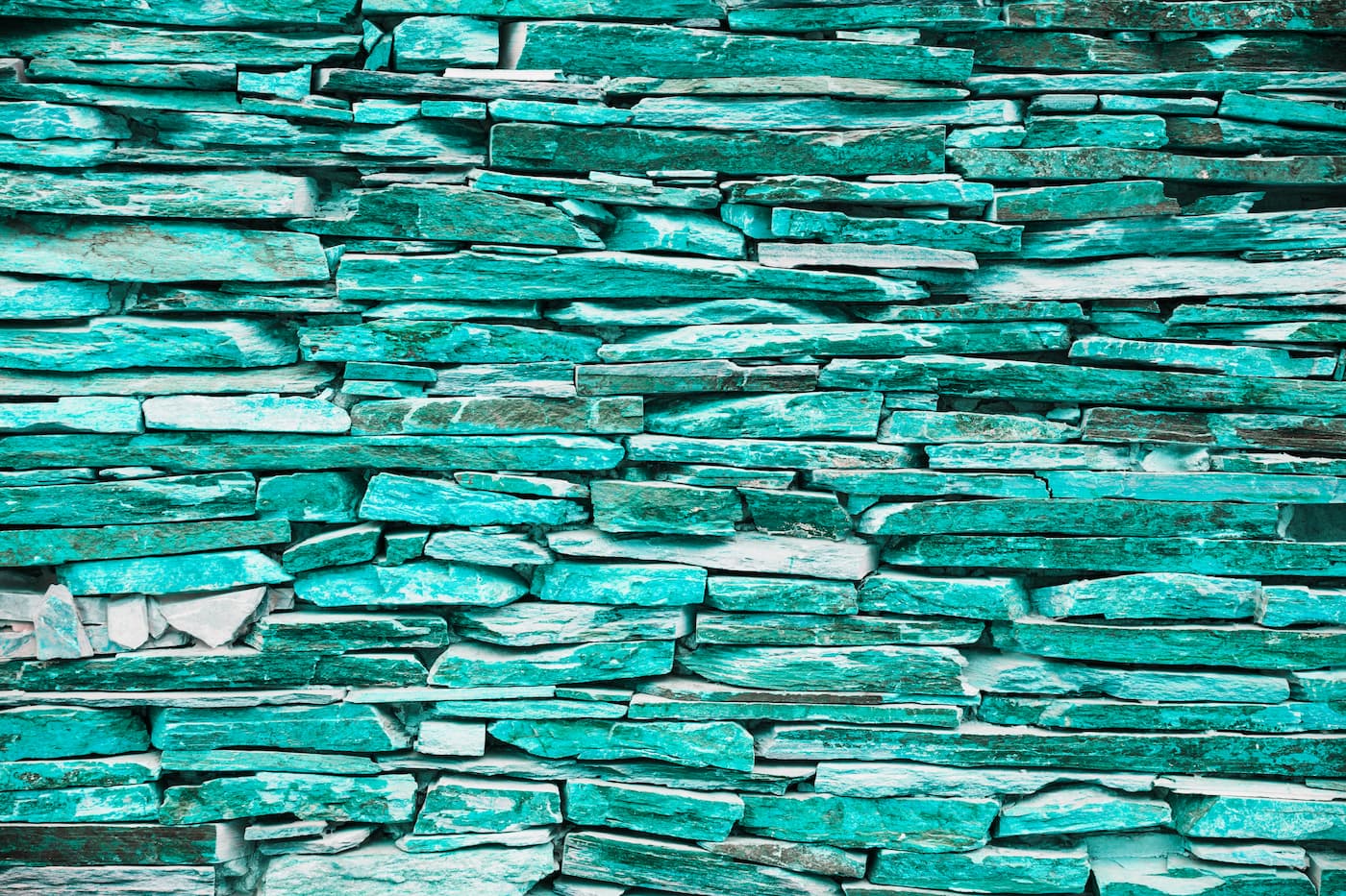 Papier peint brique parement vert