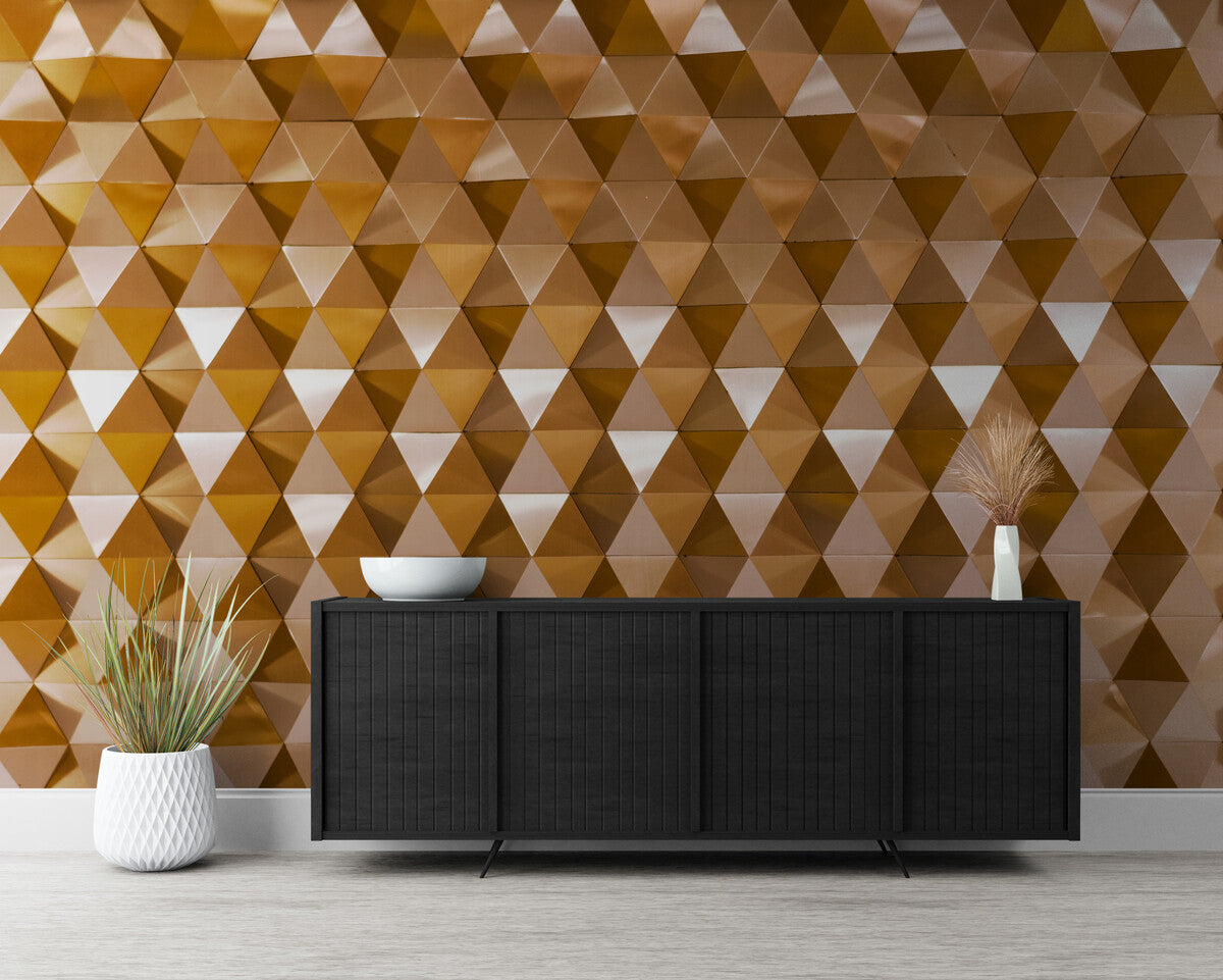 Papier peint 3D triangle brillant