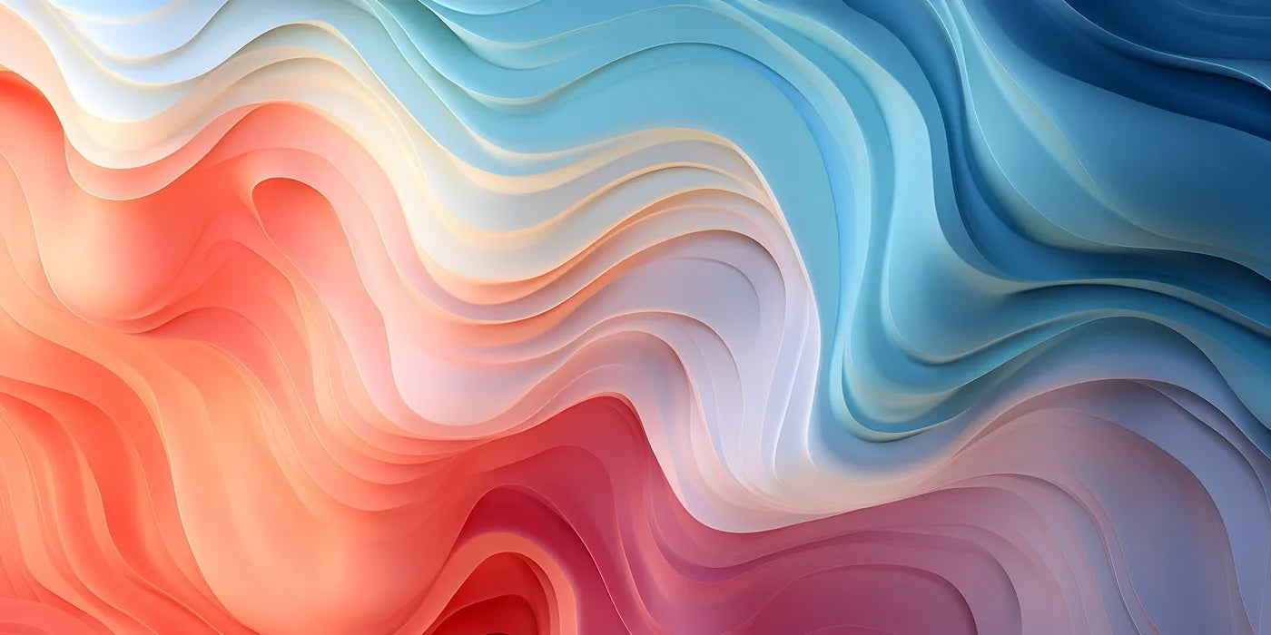 Papier peint vagues pastels