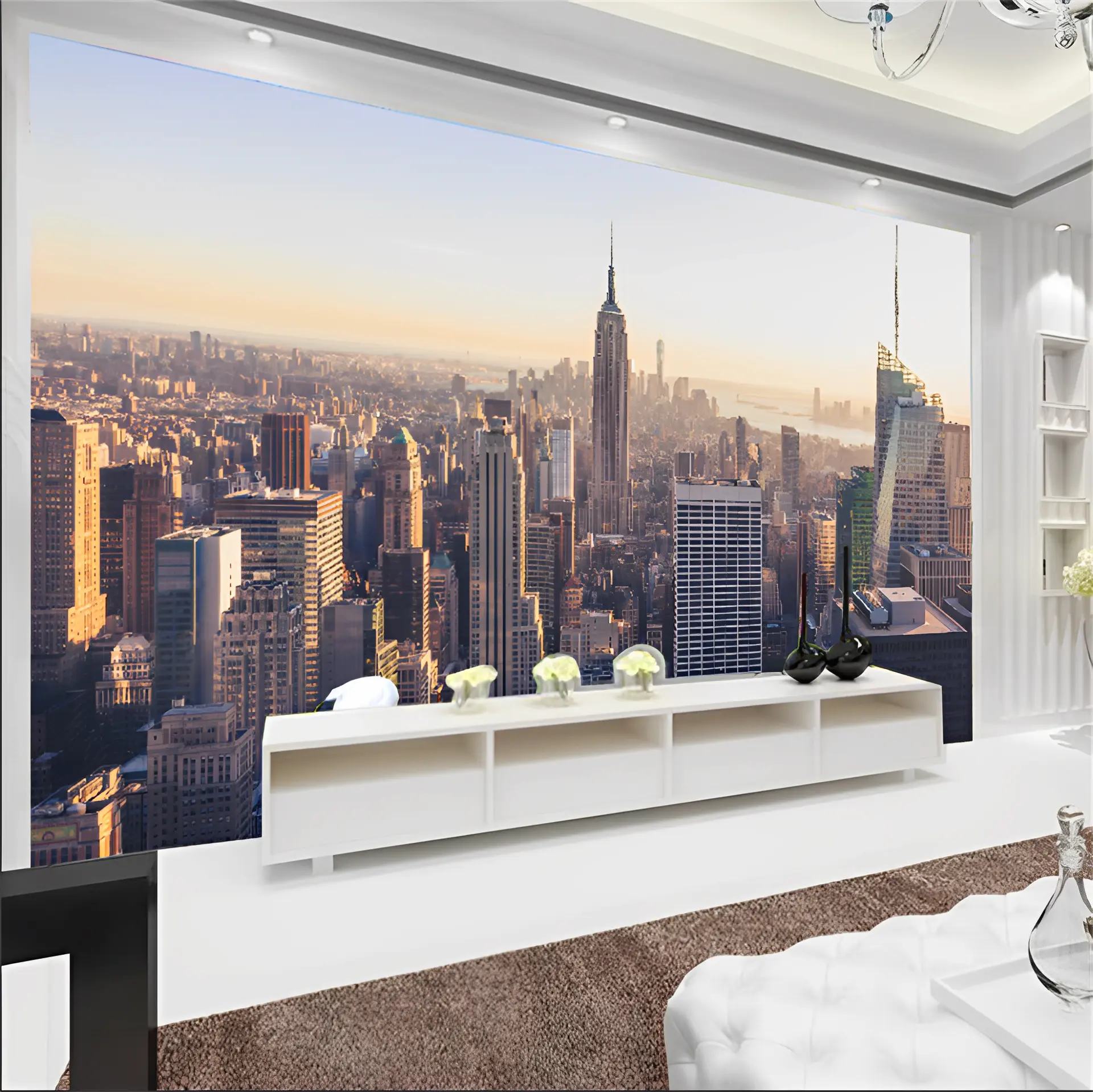 Papier peint buildings new-york