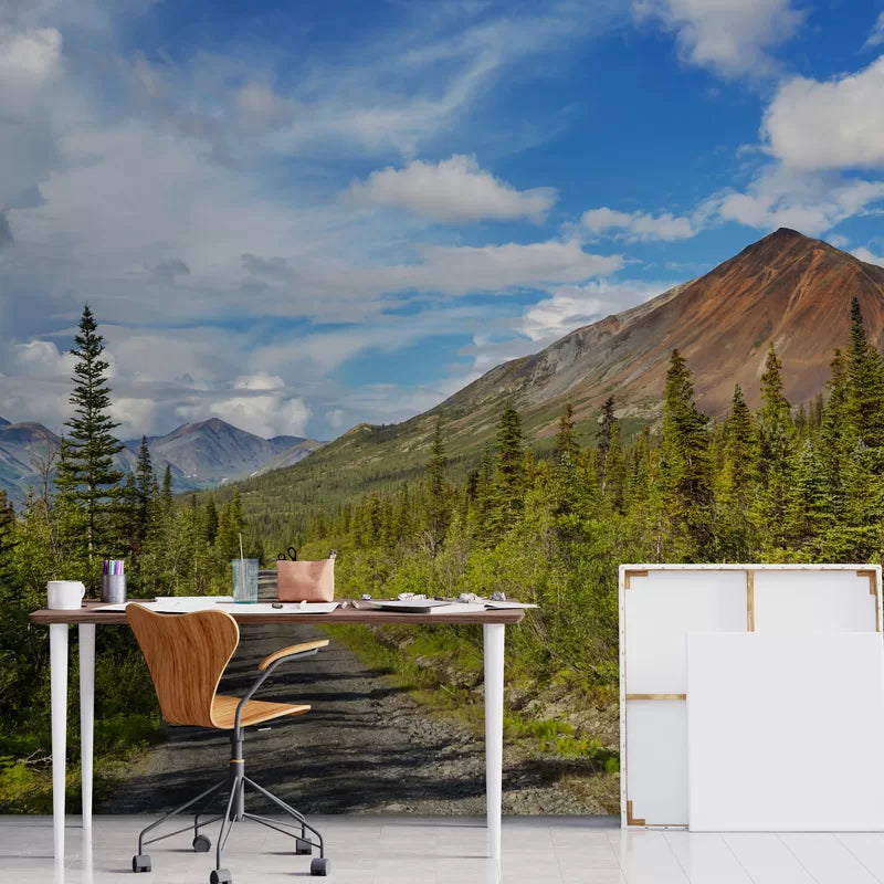 Papier peint route en alaska