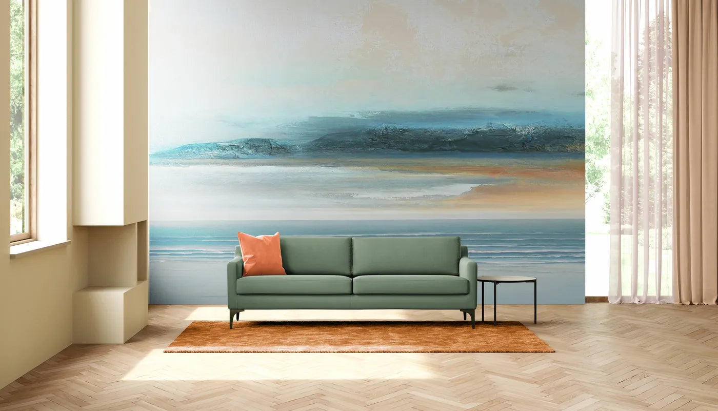 Papier peint abstrait plage et mer