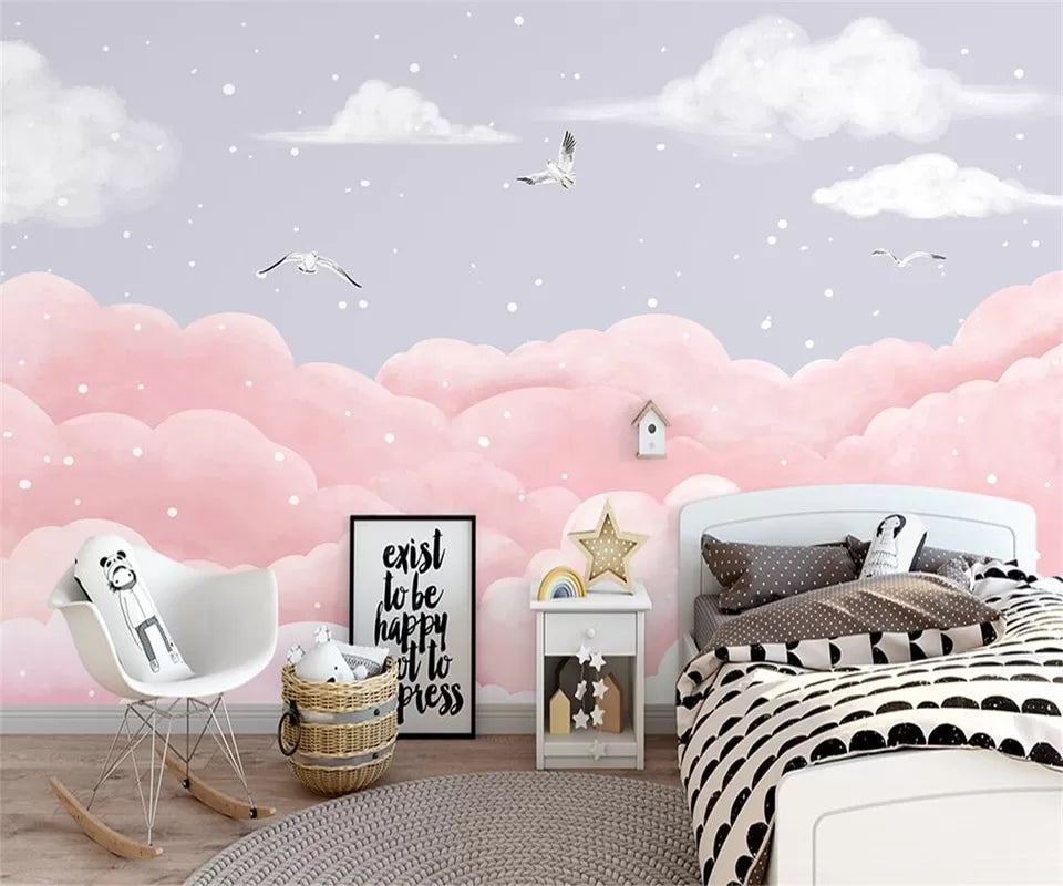 Papier peint nuages enfant