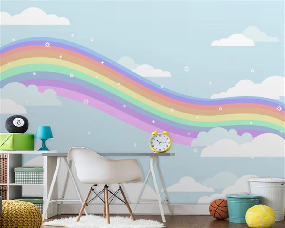 Papier peint arc en ciel