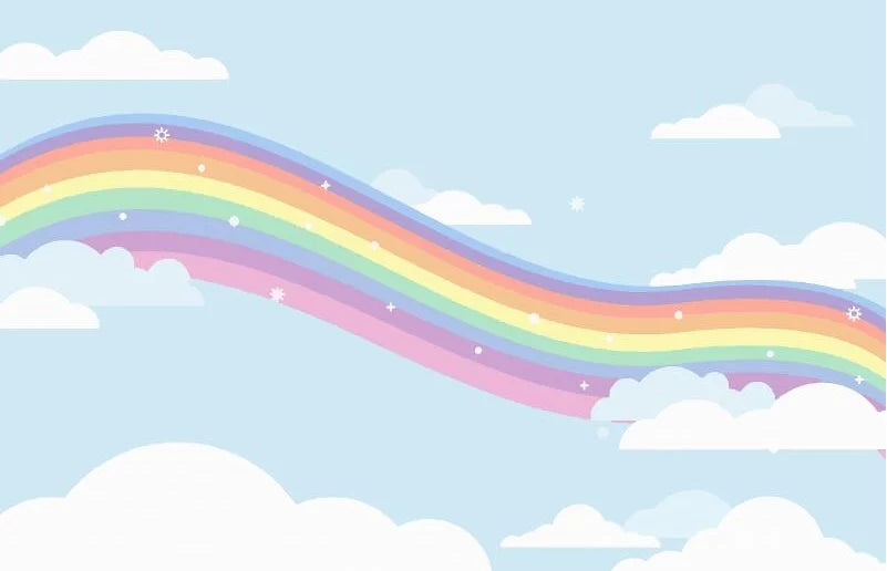Papier peint arc en ciel