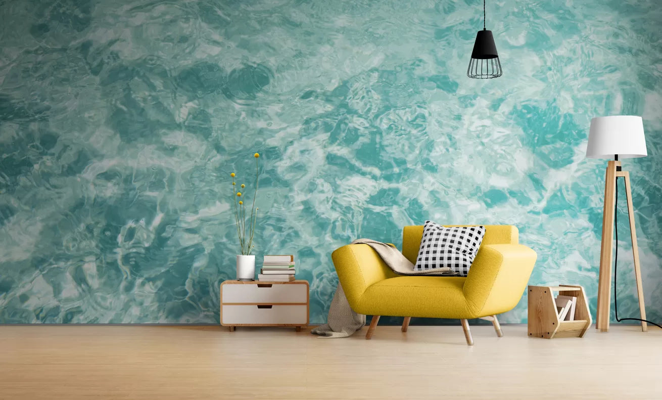 Papier peint eau turquoise