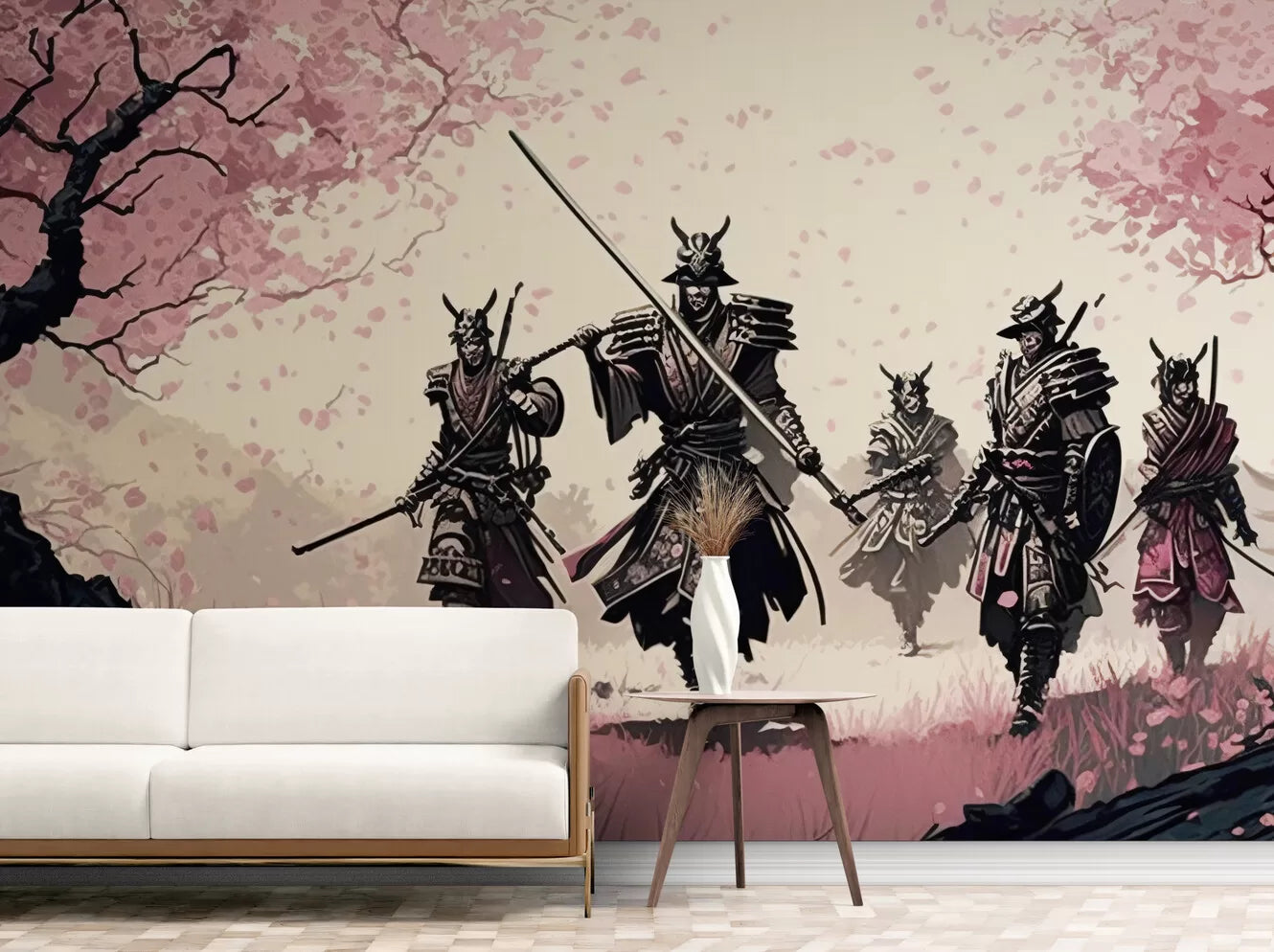 Papier peint japonais samouraïs