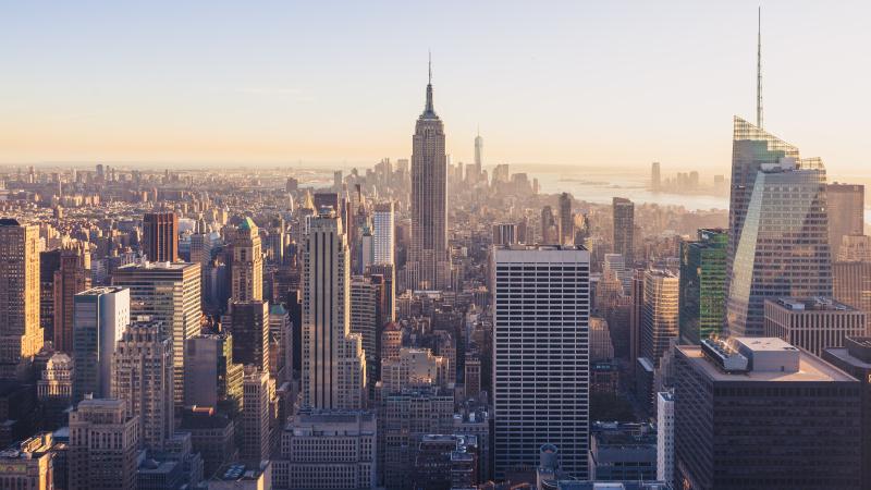 Papier peint buildings new-york