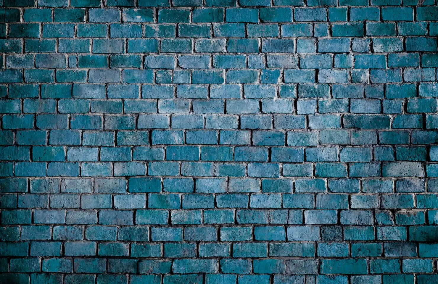 Papier peint briques bleues