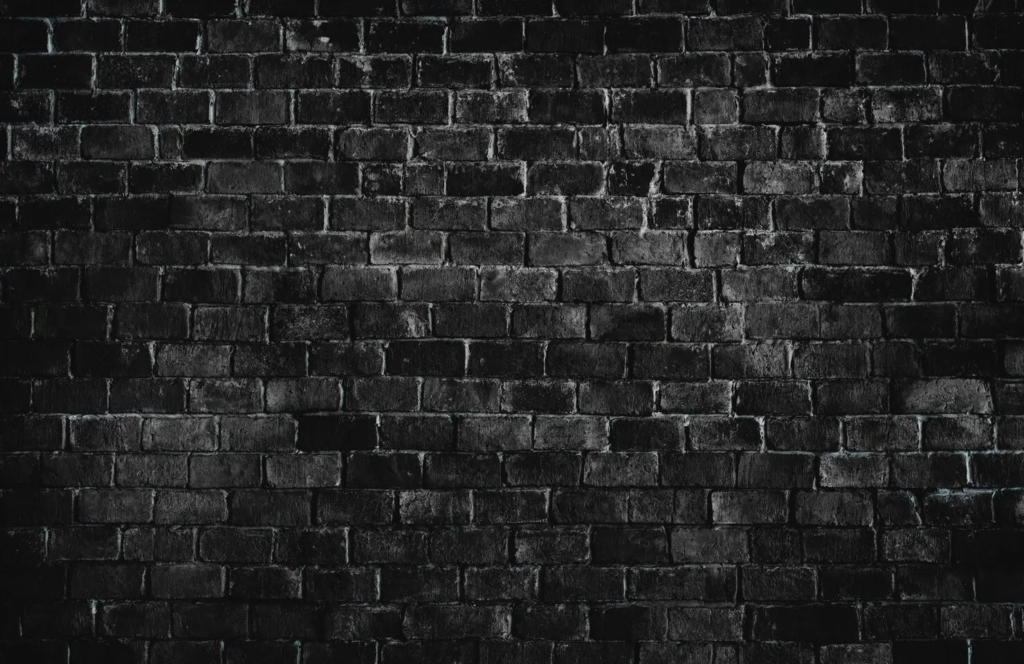 Papier peint briques noires