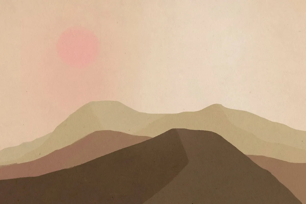papier peint paysage abstrait marron