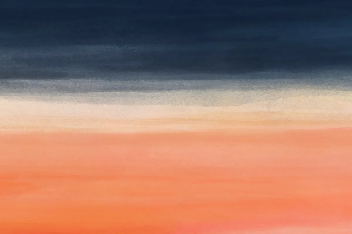 Papier peint abstrait bleu et orange