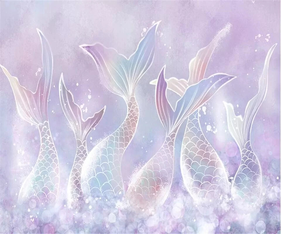 papier peint sirene motif panoramique chambre