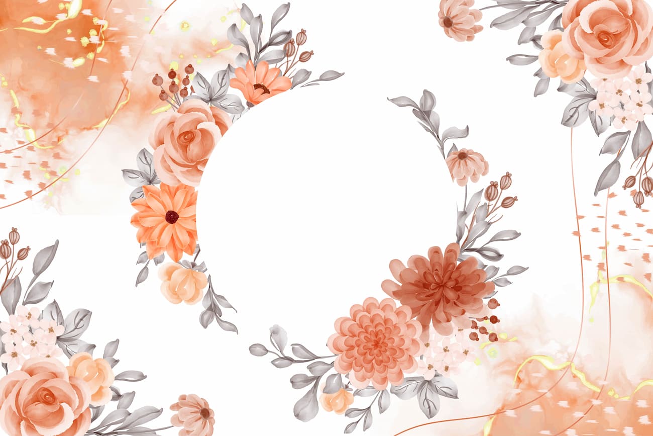 Papier peint feuillage floral