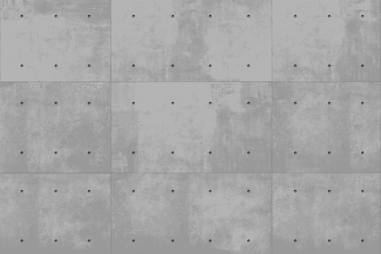 Papier peint carreaux de ciment gris