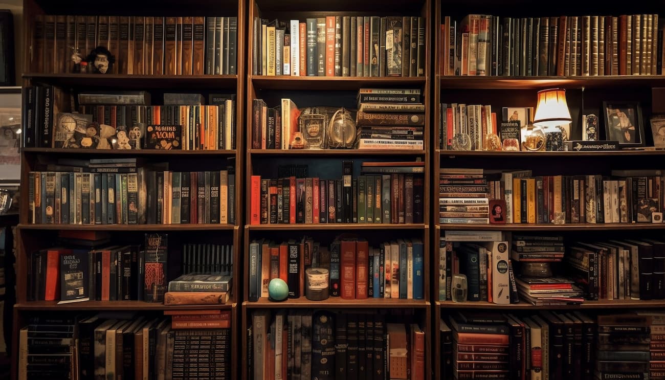 Papier‎ peint‎ bibliothèque