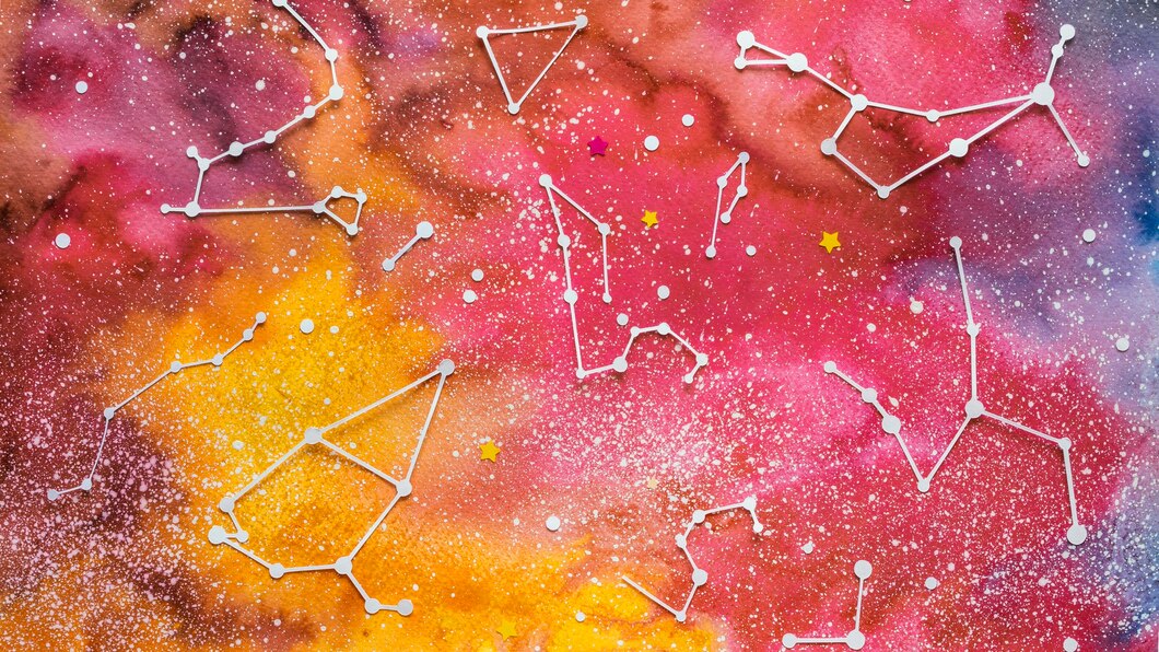 Papier peint enfant constellations