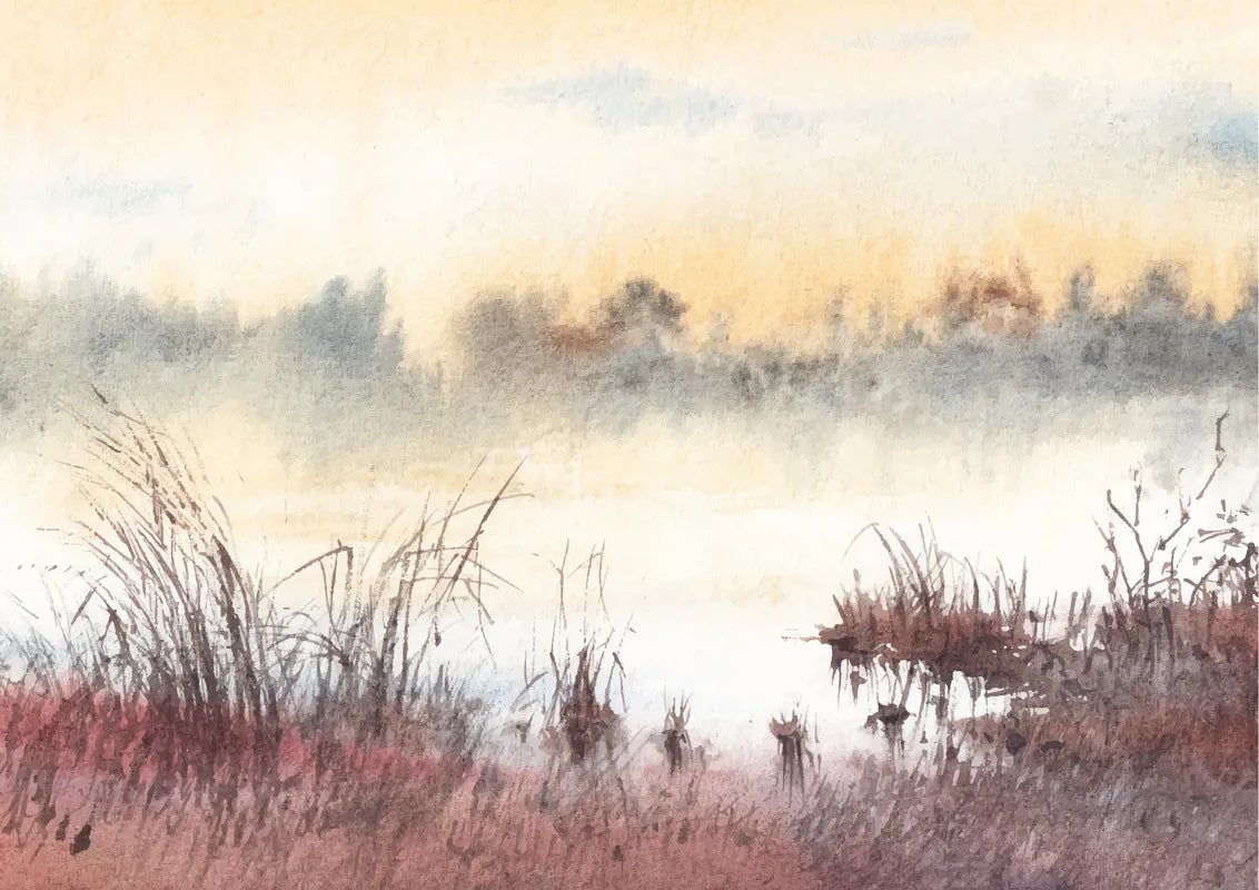Papier peint paysage brumeux